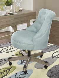 Chaise de Bureau Callum Bleu Clair