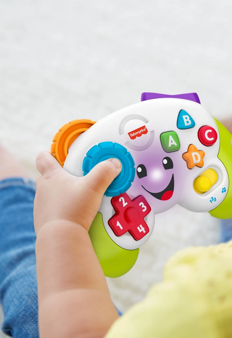 Fisher-Price Laugh & Learn Game & Learn Controller Musical Baby Toy with Lights, Multilanguage Version