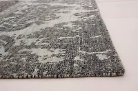 ECARPETGALLERY Tapis Noué à la Main pour Salon, Salle à Manger et Chambre à Coucher Transitionnel Collection La Seda 5'1" x 7'10" en Gris