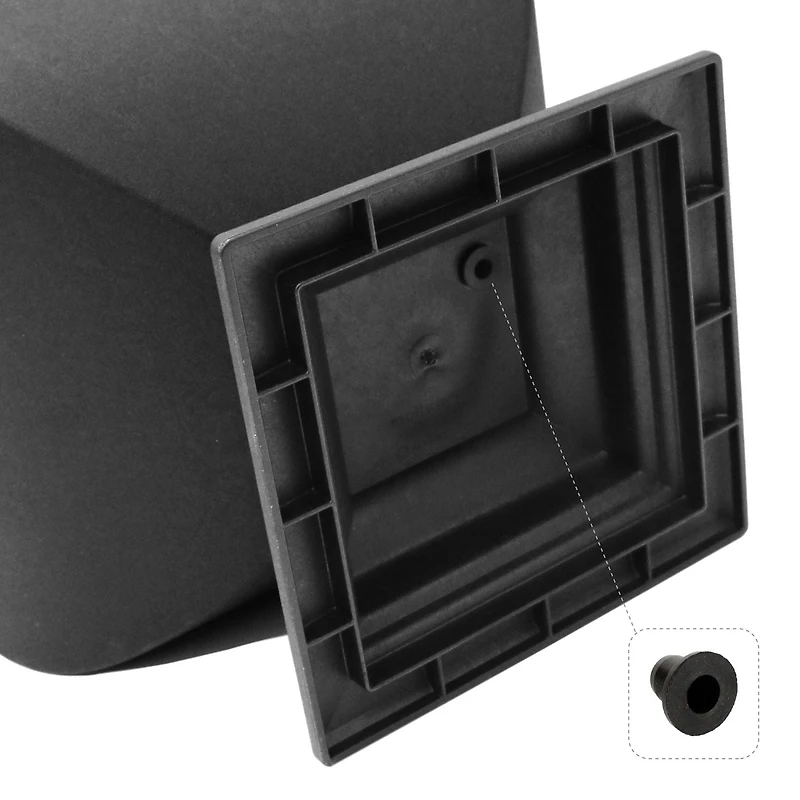 15" Hourglass Urn Planter Black