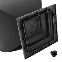 15" Hourglass Urn Planter Black