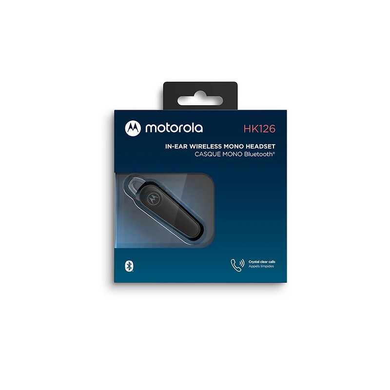 Casque Bluetooth Motorola HK126 Mono sans fil intra-auriculaire - Noir