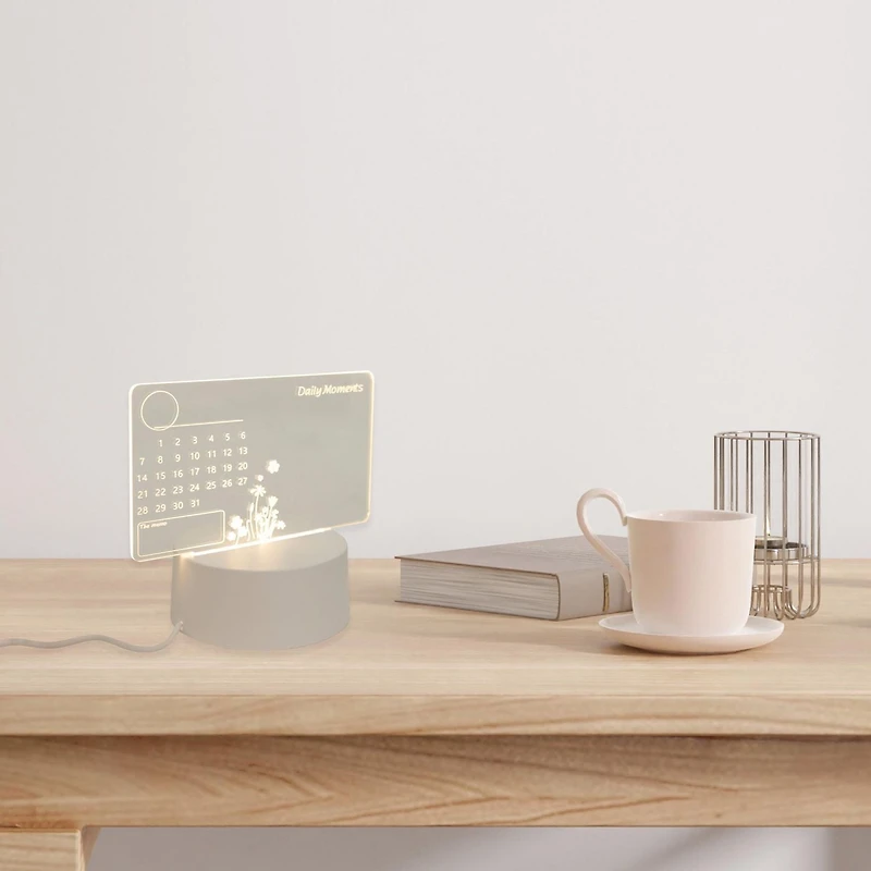 Perfect Solutions Calendrier Usb À Lumière Del Avec Marqueur Effaçable À Sec