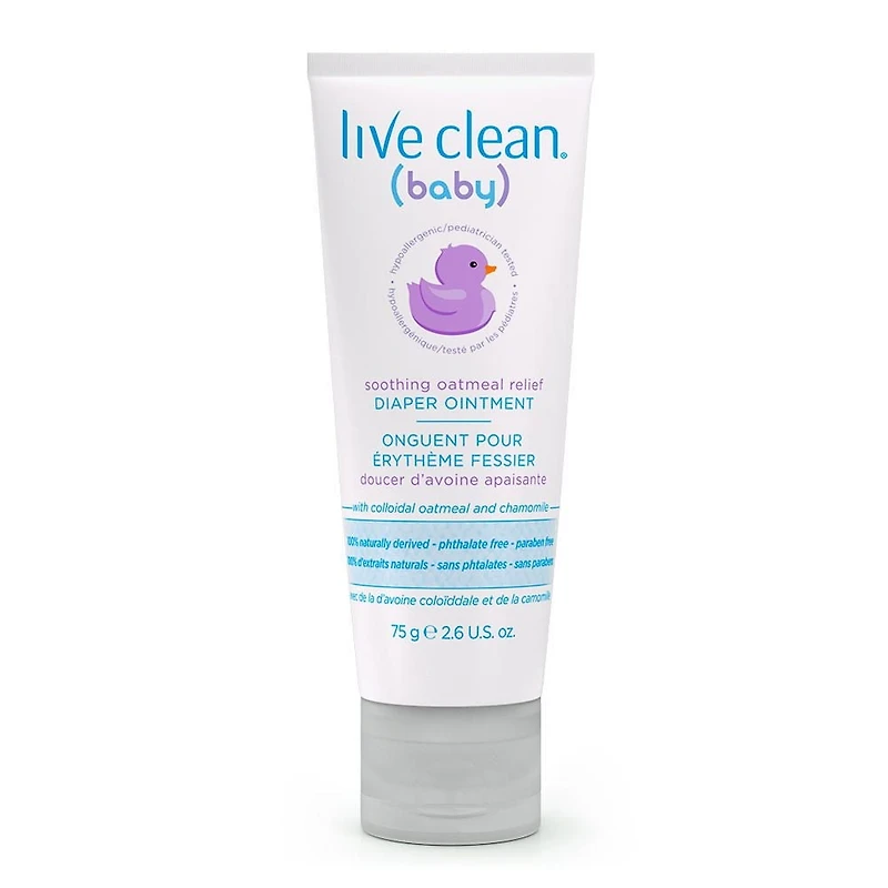 Live Clean Baby Onguent pour érythème fessier doucer d’avoine apaisante 5-14