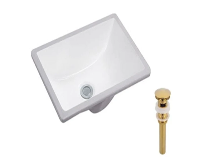 DROP Bath and Kitchen DR091207 Undermount Bathroom Sink Set