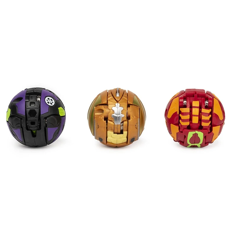 Bakugan Starter Pack 3-Pack, Howlkor Ultra, Armored Alliance Collectible Action Figures