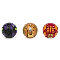 Bakugan Starter Pack 3-Pack, Howlkor Ultra, Armored Alliance Collectible Action Figures