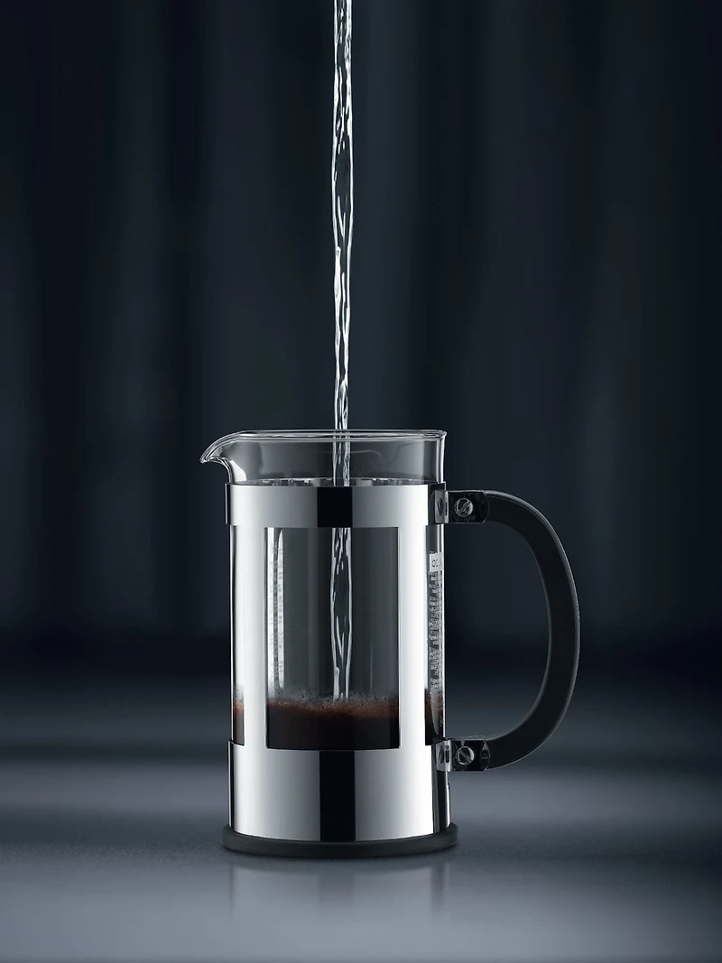 Bodum Kenya Cafetière à piston, acier inox 8 tasses, 1.0L, 34 oz