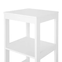 Era Colonna Storage Tower Organizer, White, Tall, 11.75x55.75in, Storage Tower