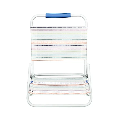 Mainstays Beach Sand Chair, Dots, New, 50% Recycled Polyester