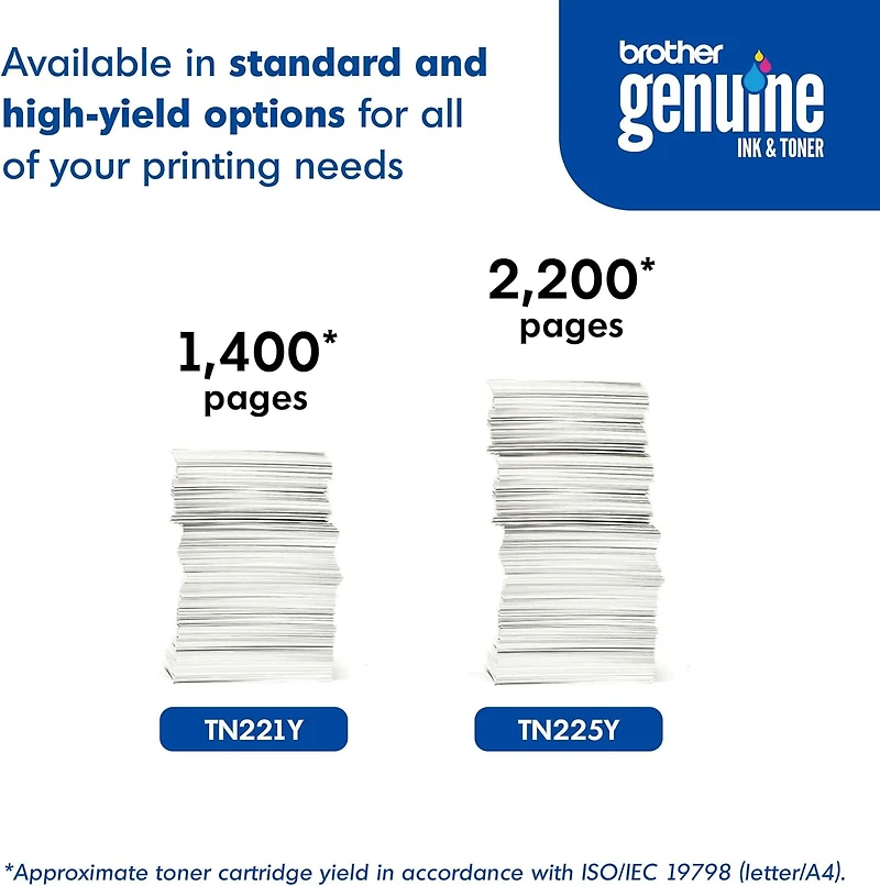 Brother TN225Y Toner Cartridge - Yellow