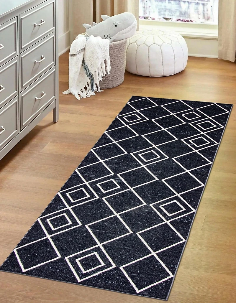 ECARPET Washable Geometric Area Rug & Runner for Living Room, Bedroom, Kitchen, Hallway