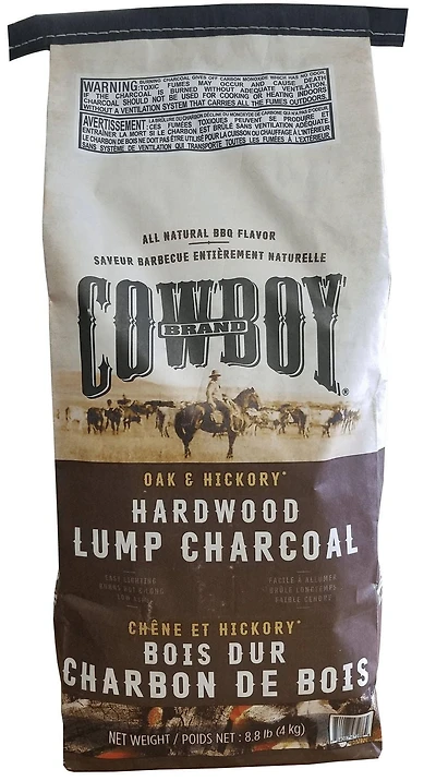 Cowboy Oak and Hickory Lump Charcoal 8.8 lbs