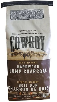 Cowboy Oak and Hickory Lump Charcoal 8.8 lbs