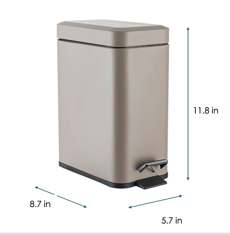 Mainstays 5L Steel Step Bin