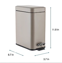 Mainstays 5L Steel Step Bin