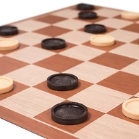 Spin Master Games, Cardinal Classics Checkers, Walmart Exclusive, Folding Wooden Board for Play & Modern Décor, Black & Brown Pieces, Classic Game for Family Game Night, 2 Players, for Ages 8 & Up, Spin Master Games, Cardinal Classics Checkers, Walmart Exclusive, Folding Wooden Board for Play & Modern Décor, Black & Brown Pieces, Classic Game for Family Game Night, 2 Players, for Ages 8 & Up