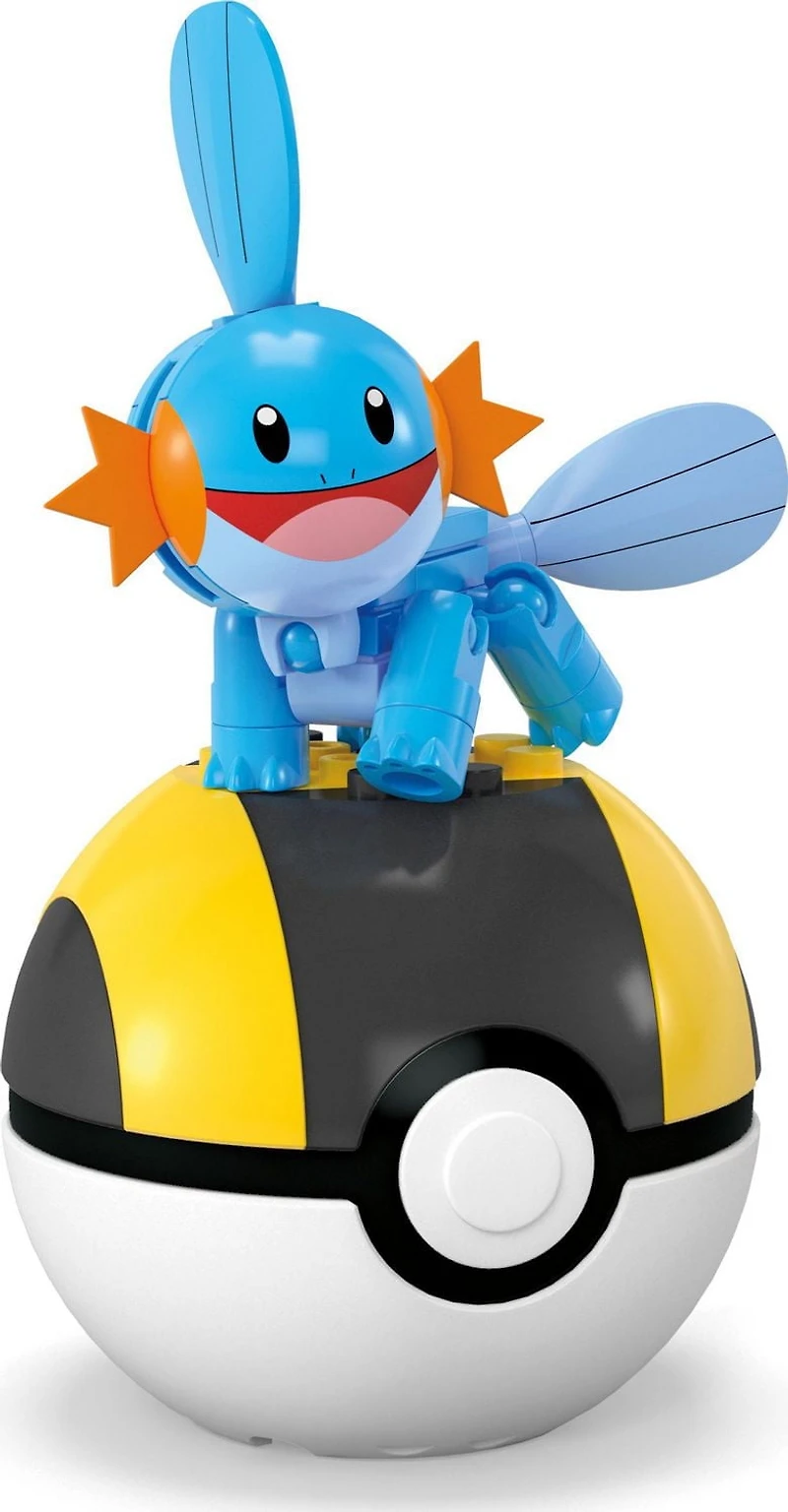 MEGA Pokemon Mudkip Building Toy Kit, Poseable Action Figure (31 Pieces) for Kids