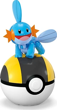 MEGA Pokemon Mudkip Building Toy Kit, Poseable Action Figure (31 Pieces) for Kids