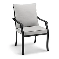 HOMETRENDS Newport 7-Piece Steel Outdoor Patio Dining Set with Cushions, Beige