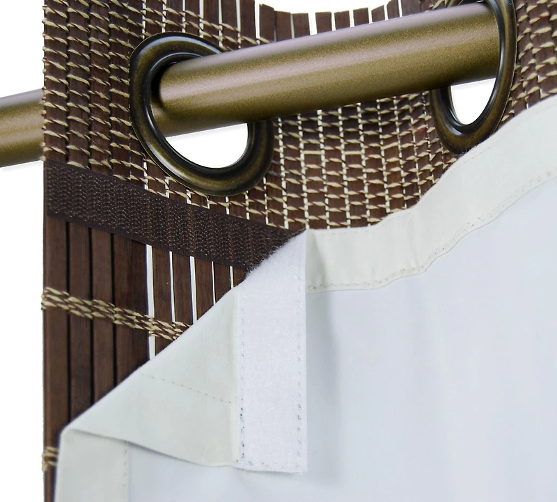 Versailles Doublure Thermique pour les Panneau en Bois de Bambou à Oeillets à Anneaux