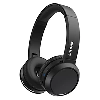 Philips H4205 Casque sans fil supra-auriculaire avec haut-parleurs 32 mm et amplificateur de basses à la demande, noir, H4205BK