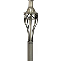 Ensemble de trois lampes Elegant Designs en laiton antique (2 lampes de table, 1 lampadaire)