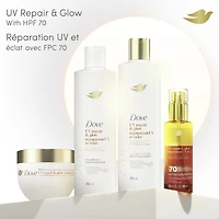 Masque revitalisant Réparation en profondeur de 99 % des dommages capillaires causés par Dove Radical Recovery les UV UV Repair & Glow avec perles Lumi-Beads fondantes 260g