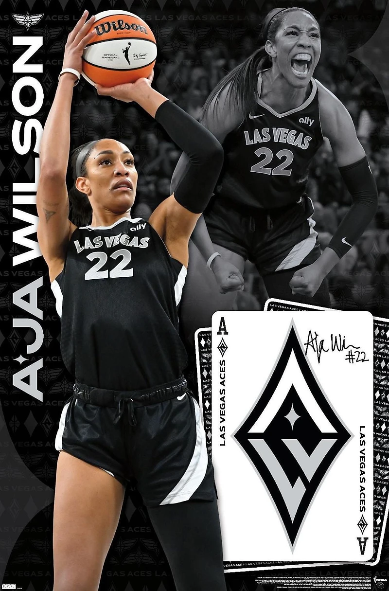WNBA Las Vegas Aces - A'ja Wilson 24 Wall Poster, 22.375" x 34"