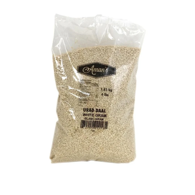Gramme blanc Urad Daal d'Aman 1,81 kg 4 livres