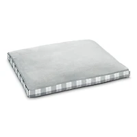 Grand lit à soufflets pour chien Vibrant Life Deluxe, 42" carreaux gris et blanc