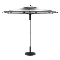 HOMETRENDS 7.5 ft. Round Push-Up Market Patio Umbrella, Fade-resistant fabric