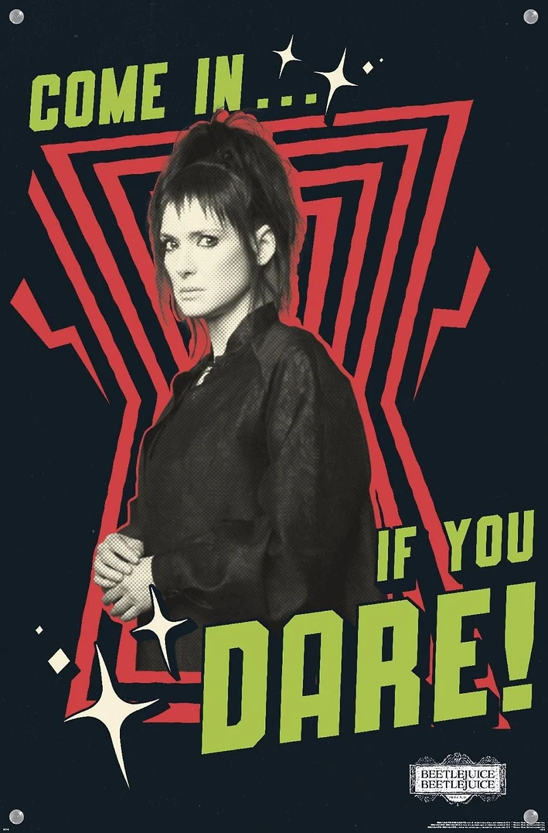 Beetlejuice Beetlejuice - Come In If You Dare Wall Poster, 14.725" x 22.375" Framed