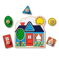 Melissa & Doug First Shapes Jumbo Peg Wooden Puzzle