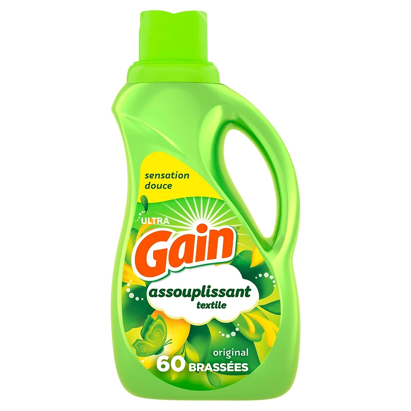 Assouplissant textile Gain, Original, compatible avec les laveuses HE