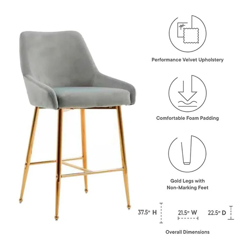 Heavenly Collection Velvet Stool