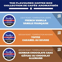 Timothy’s Flavoured Coffee Box, Light to Medium Roast, K-Cup Coffee Pods