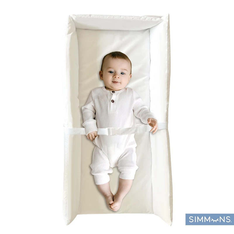 Simmons Tapis à Langer Portable Blanc