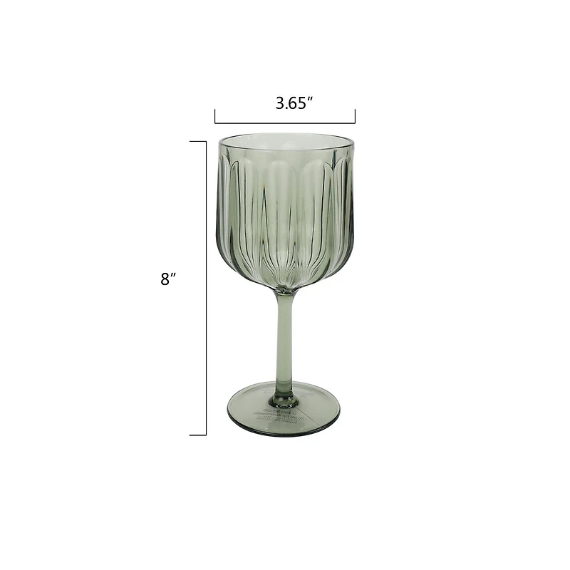 Ensemble de 4 verres à vin Trian verts de 17,7 oz de Better Homes & Gardens