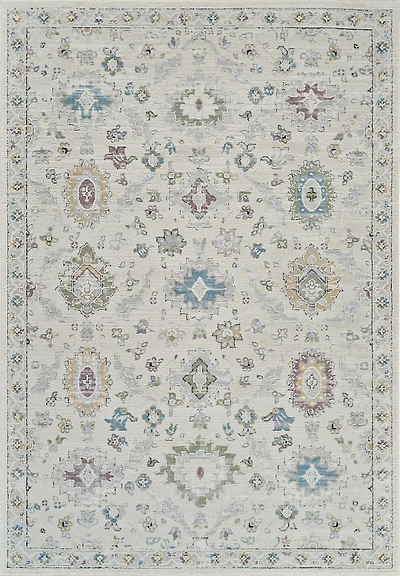 Tapis d'interieur classique Rug Branch Nomad, beige creme, boheme - Salon, chambre, salle a manger et cuisine