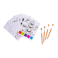 Magic Paint Posters, 10 Paper Sheets with 4 Brushes, Ages 3+, Party Favors, by Way to Celebrate