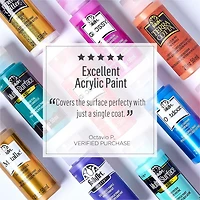 FolkArt Multi-Surface Satin Acrylic Paint Moon Yellow, FolkArt Multi-Surface Paint