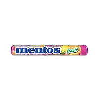 Mentos Chewy Mints, Fruit - Pack of 4 Rolls (56 Pieces), 37g per roll
