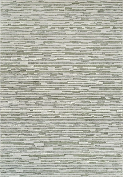 Tapis d'interieur abstrait Rug Branch Nomad, vert beige, moderne - Salon, chambre, salle a manger et cuisine