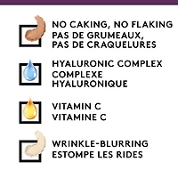 COVERGIRL - Poudre pressée Simply Ageless Instant Wrinkle Blurring, avec acide hyaluronique et vitamine C - formule hydratante, matifiante, 100% Sans Cruauté Poudre pressée crémeuse