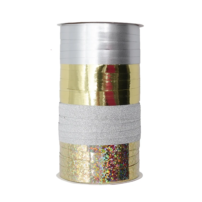 Ruban bouclé de luxe métallisé multicolore, 150 pi par Holiday Time