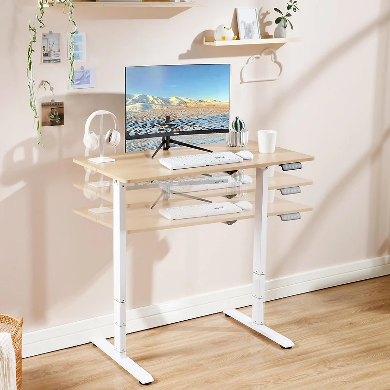 Hometrends Height-Adjustable Desk, Height-Adjustable Desk