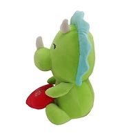WAY TO CELEBTATE VALENTINE 15" PLUSH ANIMAL WITH HEART-GREEN DINO