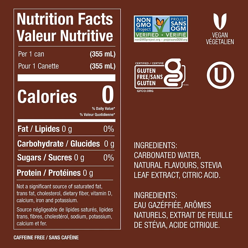 Zevia Racinette au gingembre, 355 mL, 6 boîtes de conserve Racinette au gingembre 6x355mL