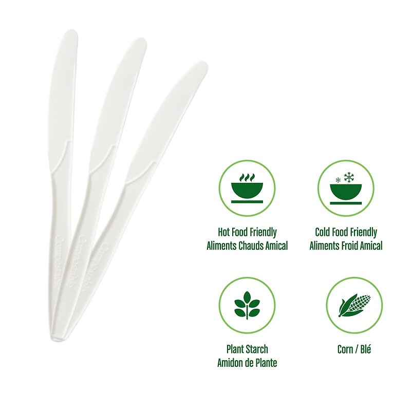 Go4Green Compostable Knives, 24 Pieces